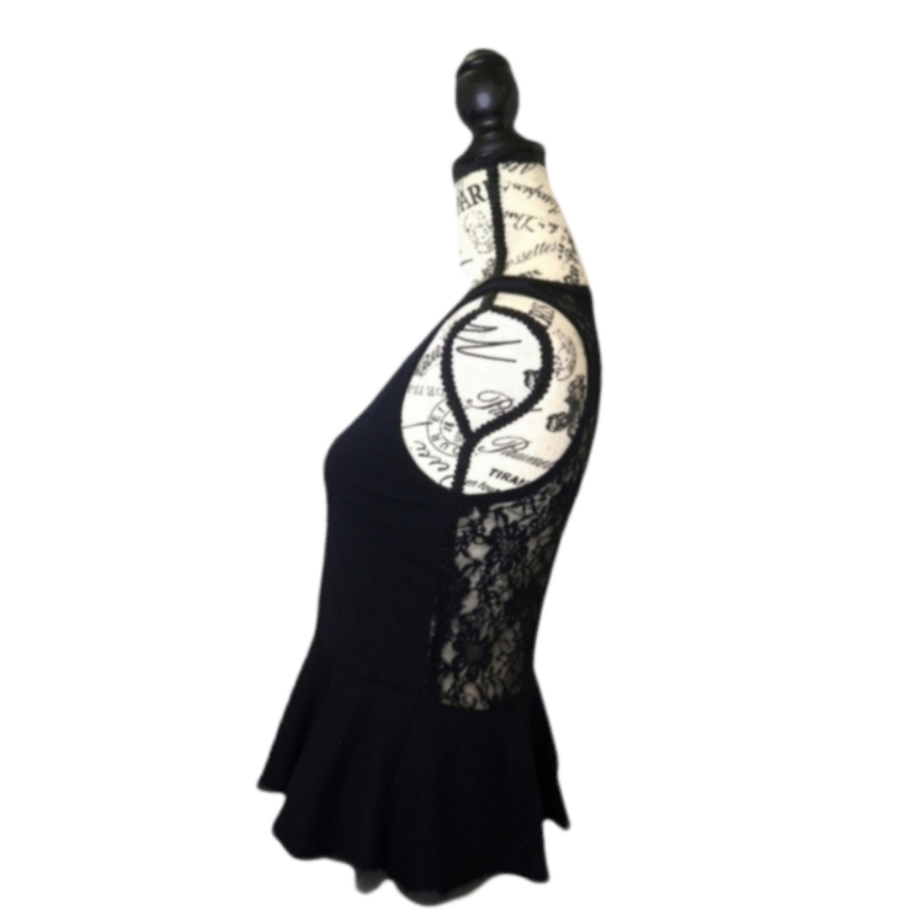 Color Story (NWOT) Black Ruffled Top - Picture 2 of 10